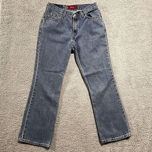 VTG Levis 517 Jeans Women 11 JR S Blue Bootcut Slim Fit Low Rise Denim‎ USA Made